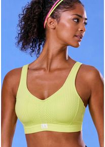 active by Lascana Sport-BH LASCANA ACTIVE, Damen, Gr. 95, Cup F, lime, Netz, Obermaterial: 74% Polyamid, 14% Elasthan, 12% Polyester (COOLMAX), BHs Sport-BH, f&uuml;r Sportarten mit mittlerer Belastbarkeit