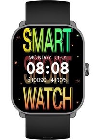 Smartwatch SMARTY 2.0 "Smarty 2.0", schwarz (schwarz, blau, schwarz, blau), Smartwatches, 1,78 &Prime;, Smartwatch