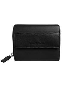 Geldb&ouml;rse Bruno Banani, Damen, schwarz, Leder, leicht gl&auml;nzend, unifarben, Kleinlederwaren Geldb&ouml;rse, echt Leder