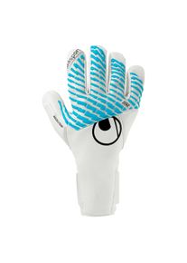 Torwarthandschuhe Uhlsport "Torwarthandschuhe FM Cybertec Absolutgrip HN", Herren, Gr. 8, wei&szlig;, cyberblau, schwarz, Obermaterial: 81% Gummi rubber. 13% Polyester PES. 6% Nylon NY., Handschuhe Torwarthandschuhe