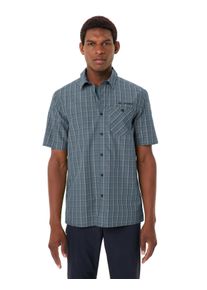 Kurzarmhemd Vaude "MEN'S ALBSTEIG SHIRT III", Herren, Gr. L, N-Gr, grau (heron), Obermaterial: 54% Lyocell, 46% Polyester, Hemden Kurzarmhemd, Kurzarm, aus Lyocell und Polyester, mit Knopfleiste