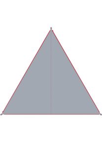 Sonnensegel BENT "Zip-Canvas", rot (grau, rv rot), Sonnensegel, B/T: 250cm x 250cm, Polyester, Sonnensegel, B:250cm T:250cm