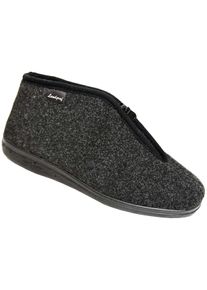 Winterstiefel SALIHA "Karl mit Schurwollfutter" Gr. 47, grau (anthrazit), 47, Obermaterial: 100% Schurwolle WV., Schuhe, Winterstiefel