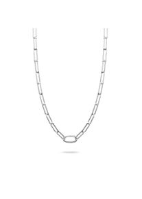 Charm-Kette Thomas Sabo "Charm Club Connect: Paperclip mit einem Connect Link" Gr. 50, silber (silberfarben), Halsketten, Damen, 50, Silber 925 (recycelt), B: 16,5mm, Charm-Kette, B:16,5mm