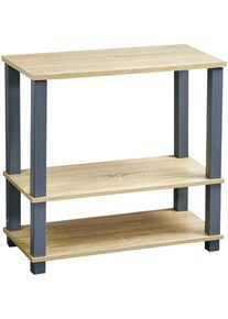 Ablageregal Kesper "Kesper Regal FSC Eichedekor", wei&szlig;, neutral, B:60cm H:58,5cm T:29,5cm, Holzwerkstoff, Regale, Ablageregal