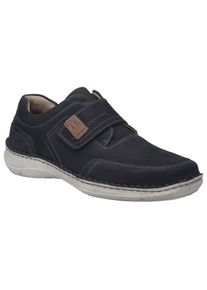 Klettschuh Josef Seibel "New Anvers 83", Herren, Gr. 47, blau (dunkelblau), Leder, Schuhe Klettschuh, Slipper, Komfortschuh in extraweiter Form