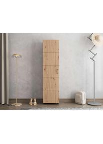 Schuhschrank Home Affaire "Islay, Schuhkommode, Schuhregal, Flurschrank, Dielenm&ouml;bel", artisan eiche, B:45,6cm H:184,4cm T:32,4cm, Holzwerkstoff, Schr&auml;nke, Schuhschrank, Moderner Schuhschrank Islay: 4 Gr&ouml;&szlig;en, 3 Farben&ndash; platzsparendes Design