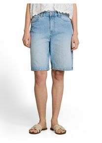 Jeansshorts Tom Tailor Denim, Damen, Gr. XS, N-Gr, used light stone blau denim, Denim/Jeans, Obermaterial: 100% Baumwolle, unifarben, regular fit kniefrei, Jeans Jeansshorts, im Five-Pocket Style