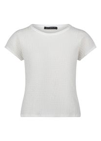 Rundhalsshirt Betty Barclay "Strukturshirt mit U-Boot-Ausschnitt", Damen, Gr. 48, rohwei&szlig;, Obermaterial: 95% Polyester PES. 5% Elasthan EL., Shirts Rundhalsshirt