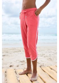 Relax-Caprihose Kangaroos, Damen, Gr. 52/54, N-Gr, peach, Frottee, Obermaterial: 55% Polyester, 40% Baumwolle, 5% Elasthan, unifarben, Basic, ca. Mitte Wade, Hosen Relax-Caprihose, mit sportlichem Seitenstreifen und weichem Frottee Material