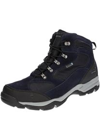 Wanderschuh Hi-Tec "Storm WP d.", Herren, Gr. 46, blau (dunkelblau, grau, schwarz), Obermaterial: 50% Rindsleder Leather cow. 50% Nylon NY., Schuhe Wanderschuh