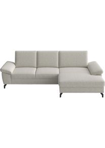 Sit & More Ecksofa SIT & MORE "Chelsea", nature, B:264cm H:89cm T:174cm, 100% Polyester, Sofas, Ecksofa, optional mit Bettfunktion und Bettkasten