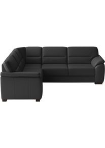 Sit & More Ecksofa SIT & MORE "Montego", schwarz, B:255cm H:88cm T:225cm, Sofas, Ecksofa, wahlweise mit Bettfunktion und Schubkasten