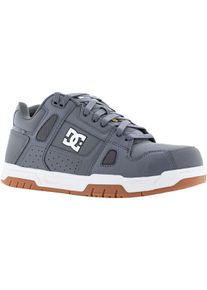 Sicherheitsschuh DC WORKCREW "Stag Safety" Gr. 45, grau (grau, wei&szlig;), 45, Obermaterial: 50% Rindsleder Leather cow. 50% Lammleder LEL., Schuhe, Sicherheitsschuh