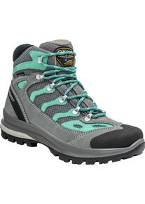 Wanderschuh Grisport "Schn&uuml;rstiefel Gritex", Herren, Gr. 37, hellgrau, t&uuml;rkis, Obermaterial: 100% Rindnubukleder CNU., Schuhe Wanderschuh
