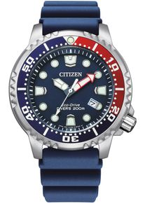 Taucheruhr Citizen "Promaster Eco-Drive Diver", silber (blau), Armbanduhren, Damen, Taucheruhr, Armbanduhr, Herrenuhr, Damenuhr, Solar, bis 20 bar wasserdicht
