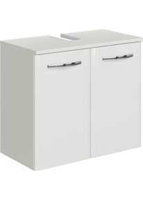 Waschbeckenunterschrank SAPHIR "Quickset 326, mit 2 T&uuml;ren, 60cm breit", wei&szlig; glanz, B:60cm H:62cm T:33cm, Schr&auml;nke, Waschbeckenunterschrank
