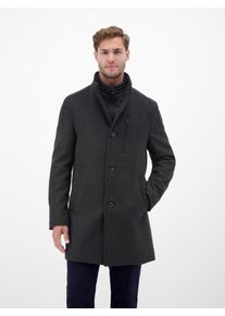 Wollmantel Lerros "Herren Wollmantel", Herren, Gr. 52, schwarz, 62% Polyester, 33% Wolle, 3% Viskose, 1% Polyamid, 1% Acryl, M&auml;ntel Wollmantel