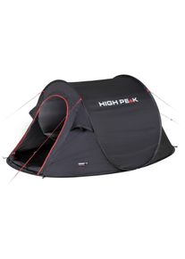 Wurfzelt High Peak "Pop up Zelt Vision 3", schwarz, Zelte, B/H/L: 180cm x 100cm x 235cm, Wurfzelt, B:180cm H:100cm L:235cm