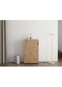 Schuhschrank Home Affaire "Islay, Schuhkommode, Schuhregal, Flurschrank, Dielenm&ouml;bel", artisan eiche, B:68cm H:113,2cm T:32,4cm, Holzwerkstoff, Schr&auml;nke, Schuhschrank, Moderner Schuhschrank Islay: 4 Gr&ouml;&szlig;en, 3 Farben&ndash; platzsparendes Design