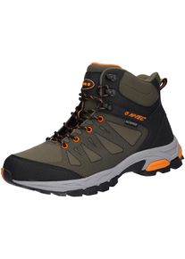 Wanderschuh Hi-Tec "Raven Mid khaki", Herren, Gr. 45, khaki, schwarz, orange, Obermaterial: 100% sonstige Fasern AF., Schuhe Wanderschuh