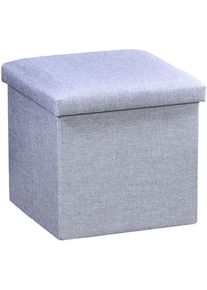Sitzhocker Kesper "Kesper Sitzhocker-Box, grau", grau, B:38cm H:38cm T:38cm, Hocker, Sitzhocker, Deckel abnehmbar