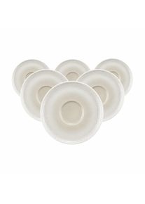 Untertasse Seltmann Weiden "Kombi-Untertassen Sento Home &oslash; 16,2 cm 6er Set", aura cream, B:16,2cm H:2cm L:16,2cm T:16,2cm &Oslash;:16,2cm, Speiseteller, Untertasse, Sp&uuml;lmaschinengeeignet, Mikrowellengeeignet, Ofenfest, Salamandergeeignet, K&uuml;hlschrankgeeignet, Gefrierschrankgeeignet