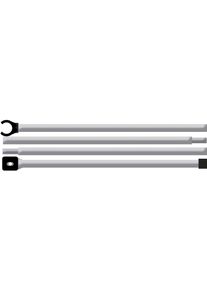 Zeltstange BENT "Alu First-Spannstab", silber (silberfarben), ZeltstangenB:2,2cm H:2,2cm L:235cm, Aluminium, Zeltstange, B:2,2cm H:2,2cm L:235cm