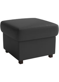 Sit & More Polsterhocker SIT & MORE "Montego", schwarz, B:58cm H:46cm T:58cm, Hocker, Polsterhocker