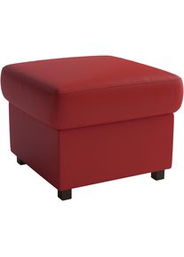 Sit & More Polsterhocker SIT & MORE "Montego", feuerrot, B:58cm H:46cm T:58cm, Hocker, Polsterhocker