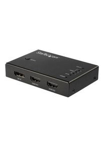 StarTech.com 4 Port HDMI Video Switch - 3x HDMI & 1x DisplayPort - 4K 60Hz - video/audio switch - 4 ports