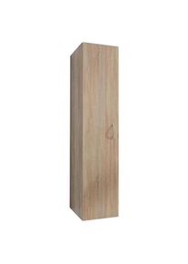 Xora Mehrzweckschrank, Eichefarben, Holzwerkstoff, 6 F&auml;cher, 30x185x40 cm, Made in Germany, erweiterbar, Waschk&uuml;che, Mehrzweckschr&auml;nke