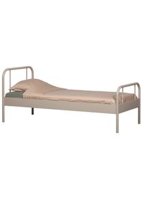 Metallbett Mata Sandfarben ca. 90x200 cm