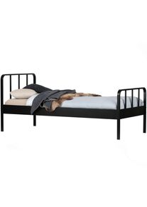 Metallbett Mees Schwarz ca. 90x200 cm