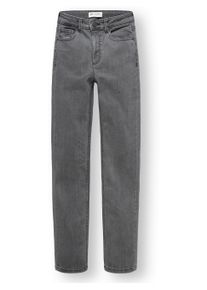 Straight-Jeans PEAK TIME "Straight-Jeans Galaxa", Damen, Gr. 33, L&auml;nge 30, grau (cosmic grau), Obermaterial: 85% Baumwolle CO. 12% Polyester PES. 3% Elasthan EL., gerade lang, Jeans Straight-Jeans, Gerade Damen Jeans mit Logopr&auml;gung
