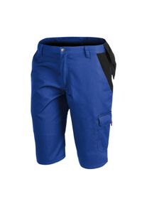 K&Uuml;BLER Arbeitsbundhose K&Uuml;BLER "Short", Damen, Gr. 46, EURO, blau (kornblau, schwarz), Obermaterial: 65% Polyester PES. 35% Baumwolle CO., Hosen Arbeitsbundhose