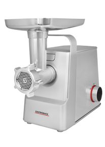 Gastroback Fleischwolf "Design Fleischwolf 6-in-1 Plus", silberfarben, Zerkleinerer, inklusive Burger-Presse, Fleischwolf
