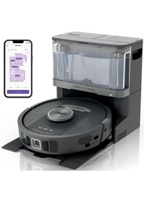 SHARK Saugroboter "mit Wischfunktion PowerDetect NeverTouch Pro 2-in-1 RV2800YEEU", silber (schwarz, silber), B:36,86cm H:48,79cm T:34,01cm, Saugroboter, Saugroboter
