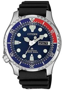 Automatikuhr Citizen "Promaster Mechanical Diver", schwarz (schwarz, dunkelblau), Armbanduhren, Damen, Automatikuhr, Armbanduhr, Herrenuhr, Damenuhr, Taucheruhr, bis 20 bar wasserdicht