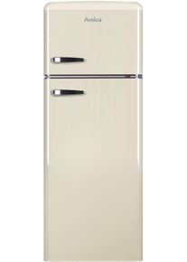 Amica K&uuml;hl-/Gefrierkombination "DTR 374 190 R", Energieeffizienz: D, silber (beige), Rechtsanschlag, nicht wechselbar, K&uuml;hlschr&auml;nke, K&uuml;hl-/Gefrierkombination