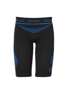 Funktionsunterhose Kempa "Shorts ATTITUDE PRO", Herren, Gr. XS/S, 1 Stk., schwarz (schwarz, Kempablau), Obermaterial: 72% Polyester PES. 21% Polyamid PA. 7% Elasthan EL., Unterhosen Funktionsunterhose