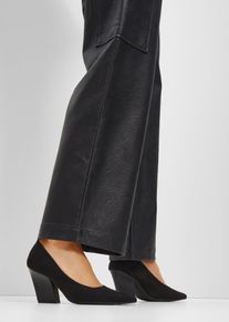 Pumps med blockklack - svart - storlek 40 - bonprix