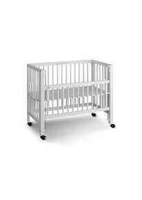 tiSsi Beistellbett, Wei&szlig;, Holz, Buche, massiv, 94x46x42 cm, h&ouml;henverstellbar, sehr stabil, Babym&ouml;bel & Kinderm&ouml;bel, Babyzimmer, Babybetten, Beistellbetten
