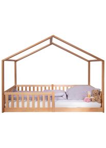tiSsi Hausbett, Buchefarben, Holz, Buche, massiv, nur wie online abgebildet bestellbar, 90x200 cm, Babym&ouml;bel & Kinderm&ouml;bel, Kinderzimmer & Jugendzimmer, Kinderbetten, Spielbetten