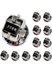 Desktop Tally Counter with Metal Base, Mechanical Click Counter for Counting, 4-Digit Reset Knob, No Battery Needed