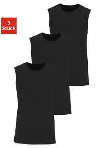 H.I.S. Heren Muscleshirt in zwart ,maat XL, Witt, 100% Katoen