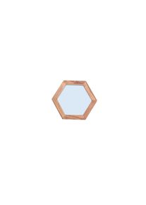 Mid.you , Naturfarben , Holz, Glas , Akazie,Akazie , massiv,massiv , sechseckig , 35x35x4 cm ,