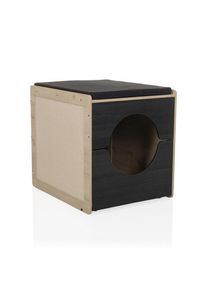 Mid.you , Schwarz, Eiche dunkel , Holzwerkstoff , 60x55x50 cm , Tierbedarf, Sonstiger Tierbedarf