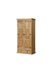 Mid.you , Naturfarben , Holz , Kiefer , massiv , 1 Schublade(n) Schubladen , 102x205x56 cm ,