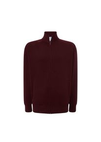 JHK Uniseks effen sweater met rits voor volwassenen (Kardinaal)